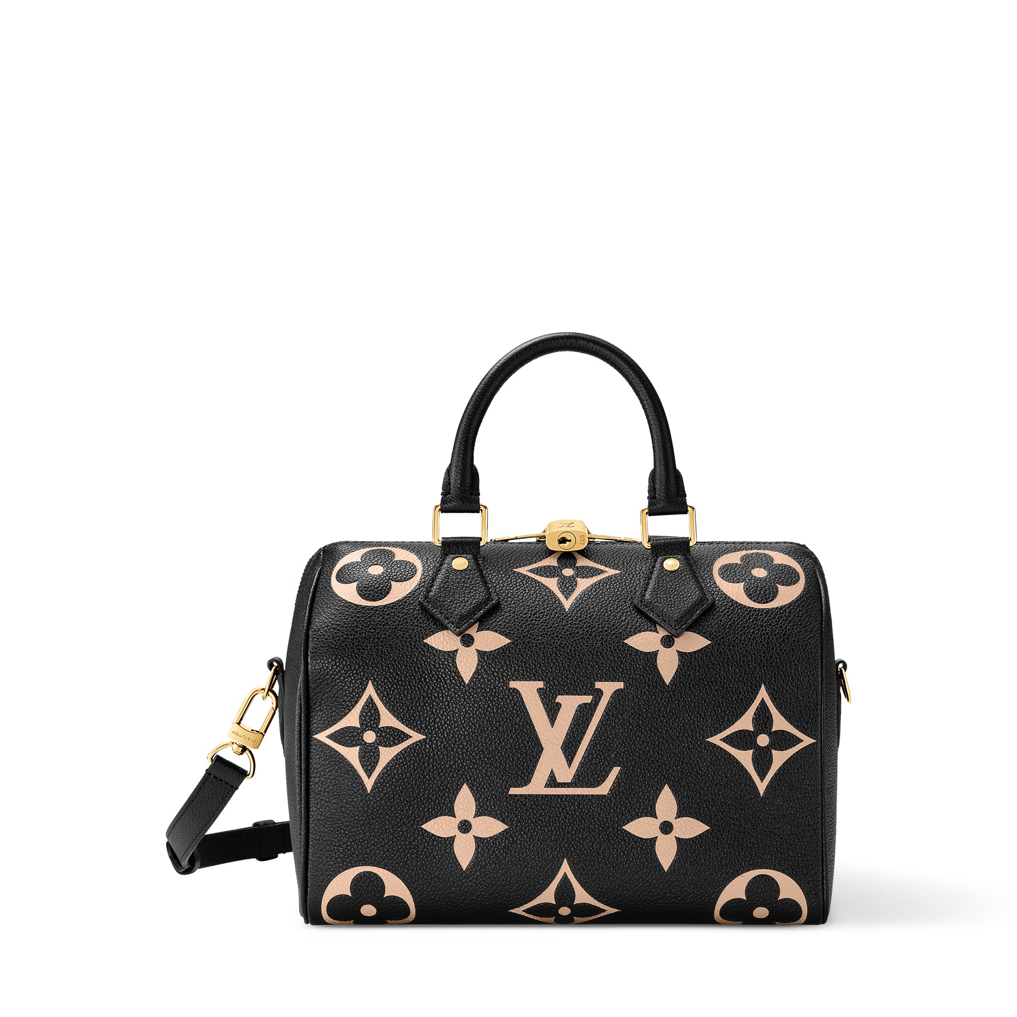 Speedy Bandoulière 25 Bicolour Monogram Empreinte Leather